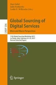 Cover von Global Sourcing of Digital Services: Micro and Macro Perspectives