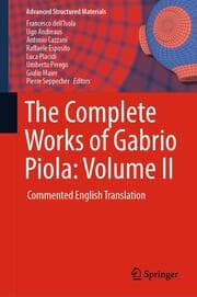 Cover von The Complete Works of Gabrio Piola: Volume II