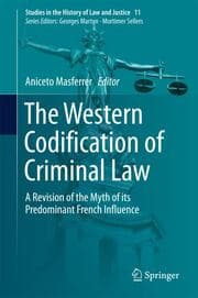 Cover von The Western Codification of Criminal Law