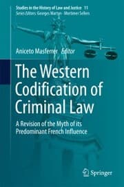 Cover von The Western Codification of Criminal Law