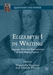 Cover von Elizabeth I in Writing