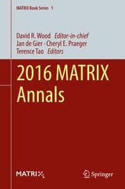 Cover von 2016 MATRIX Annals