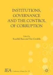 Cover von Institutions, Governance and the Control of Corruption