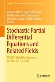 Cover von Stochastic Partial Differential Equations and Related Fields