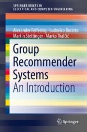 Cover von Group Recommender Systems