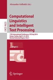 Cover von Computational Linguistics and Intelligent Text Processing