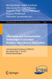 Cover von Information and Communication Technologies in Education, Research, and Industrial Applications