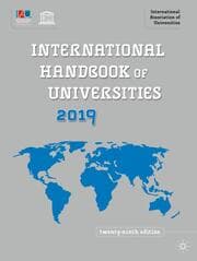 Cover von International Handbook of Universities 2019