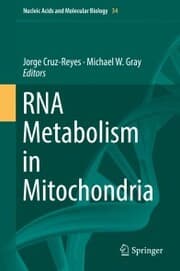 Cover von RNA Metabolism in Mitochondria