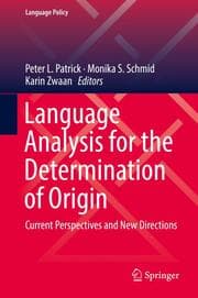 Cover von Language Analysis for the Determination of Origin