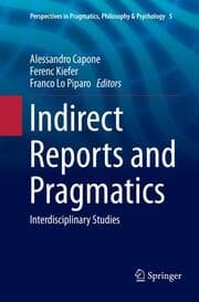 Cover von Indirect Reports and Pragmatics