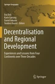 Cover von Decentralisation and Regional Development