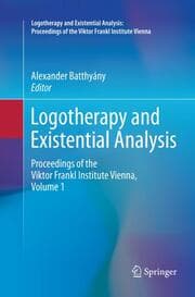 Cover von Logotherapy and Existential Analysis