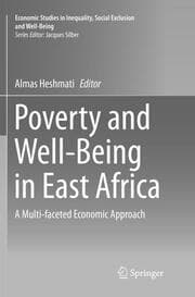 Cover von Poverty and Well-Being in East Africa