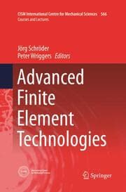 Cover von Advanced Finite Element Technologies