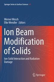 Cover von Ion Beam Modification of Solids