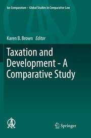 Cover von Taxation and Development - A Comparative Study