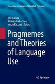 Cover von Pragmemes and Theories of Language Use