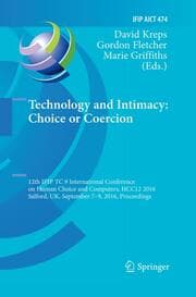 Cover von Technology and Intimacy: Choice or Coercion
