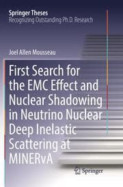 Cover von First Search for the EMC Effect and Nuclear Shadowing in Neutrino Nuclear Deep Inelastic Scattering at MINERvA