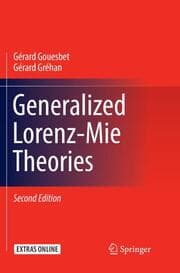 Cover von Generalized Lorenz-Mie Theories