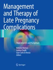 Cover von Management and Therapy of Late Pregnancy Complications