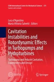 Cover von Cavitation Instabilities and Rotordynamic Effects in Turbopumps and Hydroturbines