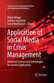 Cover von Application of Social Media in Crisis Management