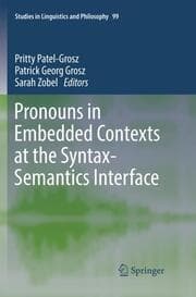 Cover von Pronouns in Embedded Contexts at the Syntax-Semantics Interface