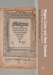 Cover von Magna Carta and New Zealand