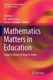 Cover von Mathematics Matters in Education