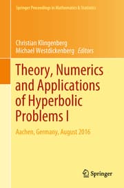 Cover von Theory, Numerics and Applications of Hyperbolic Problems I