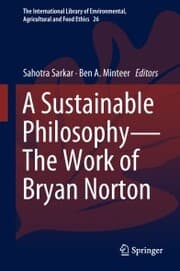 Cover von A Sustainable Philosophy-The Work of Bryan Norton