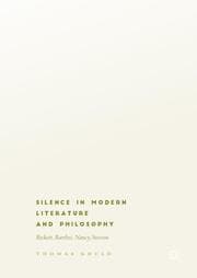Cover von Silence in Modern Literature and Philosophy