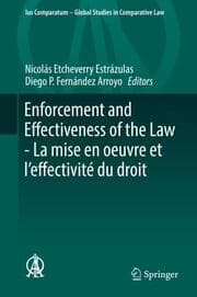Cover von Enforcement and Effectiveness of the Law - La mise en oeuvre et leffectivité du droit
