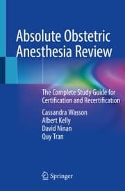 Cover von Absolute Obstetric Anesthesia Review
