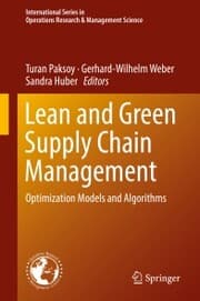 Cover von Lean and Green Supply Chain Management
