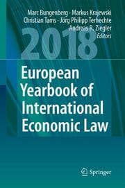 Cover von European Yearbook of International Economic Law 2018