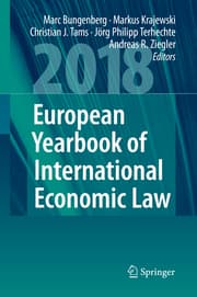 Cover von European Yearbook of International Economic Law 2018