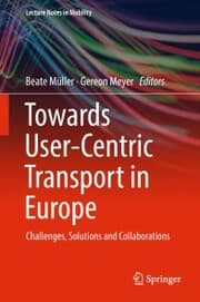 Cover von Towards User-Centric Transport in Europe
