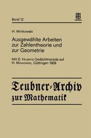 Cover von Ausgewählte Arbeiten zur Zahlentheorie und zur Geometrie