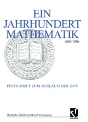 Cover von Ein Jahrhundert Mathematik 1890 - 1990