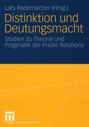 Cover von Distinktion und Deutungsmacht