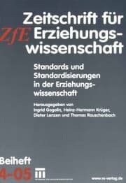 Cover von Standards und Standardisierungen in der Erziehungswissenschaft