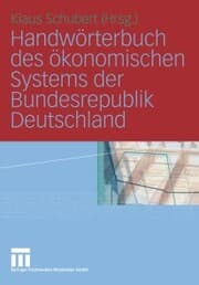 Cover von Handwörterbuch des ökonomischen Systems der Bundesrepublik Deutschland