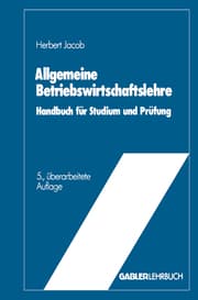 Cover von Allgemeine Betriebswirtschaftslehre