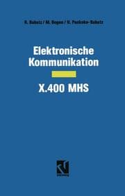 Cover von Elektronische Kommunikation X.400 MHS