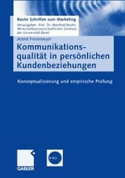 Cover von Kommunikationsqualität in persönlichen Kundenbeziehungen