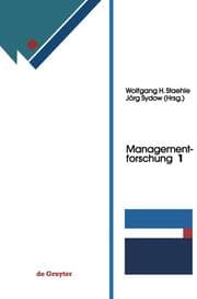 Cover von Managementforschung
