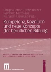 Cover von Kompetenz, Kognition und Neue Konzepte der beruflichen Bildung